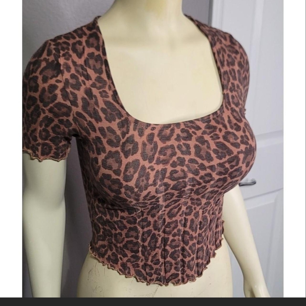 Leopard Print Women's Top